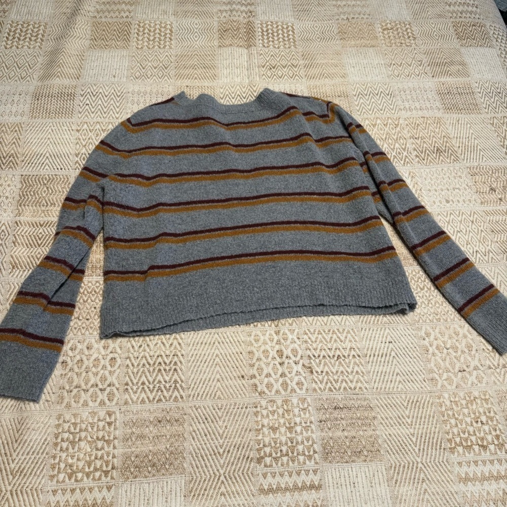 Emory Park Boxy Stripped Oversized Lightweight Cozy Sweater